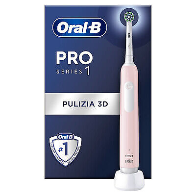 BRAUN P&amp;G SPAZZOLINO EL. POWER PRO 1 CROSS AC PINK PRO1CRSPK1