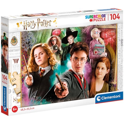 Clementoni Harry Potter Potter-104 Pezzi-Made In Italy, Puzzle Bambini 6 Anni+, Multicolore, 370 Gr, 25712