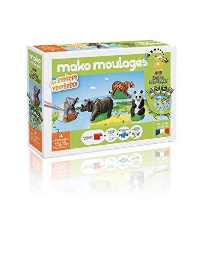 Mako Moulages Cofanetto Specie Protette Sfide Natura Kit Creativo, Colore Contanti, Taglia Unica, 39061