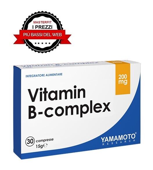 VITAMIN B-COMPLEX 30 cpr YAMAMOTORESEARCH 8 VITAMINE GRUPPO B