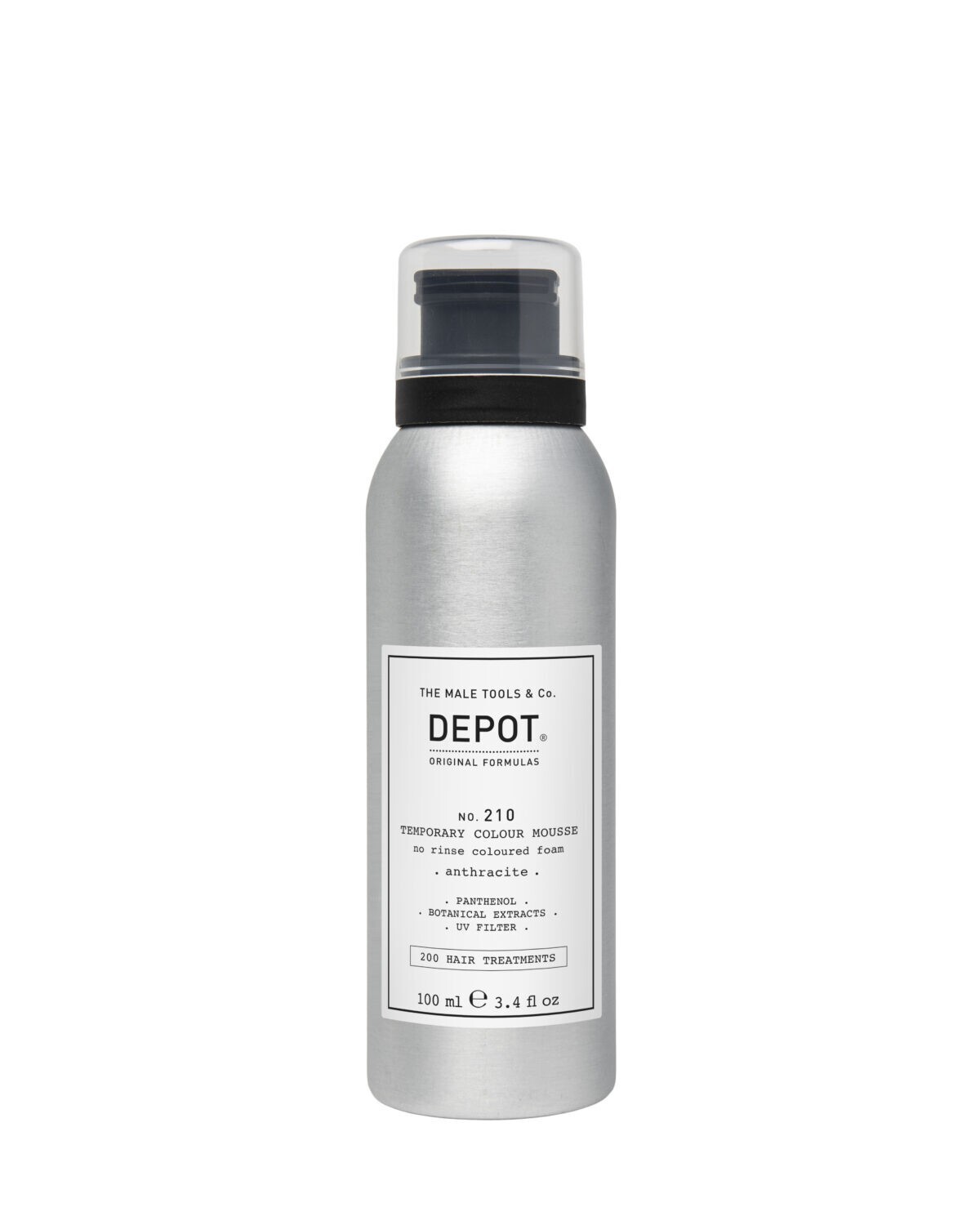 DEPOT - No. 210 TEMPORARY COLOUR MOUSSE (100ml)  Schiuma colorata