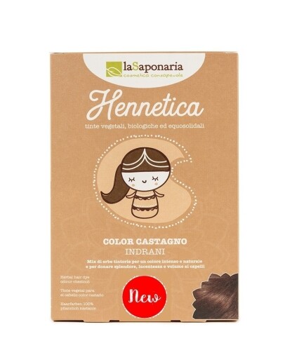La saponaria - Tinta vegetale Hennetica CASTAGNO - Indrani