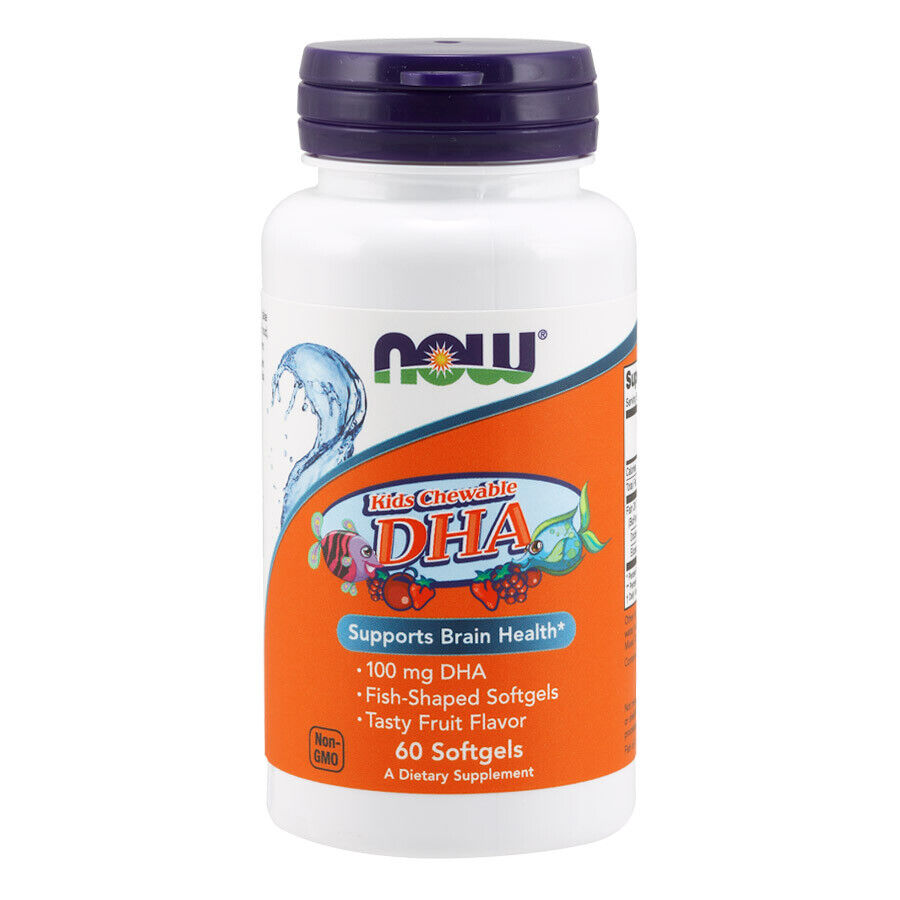Now Foods DHA  100mg  60 compresse masticabili NOW1607