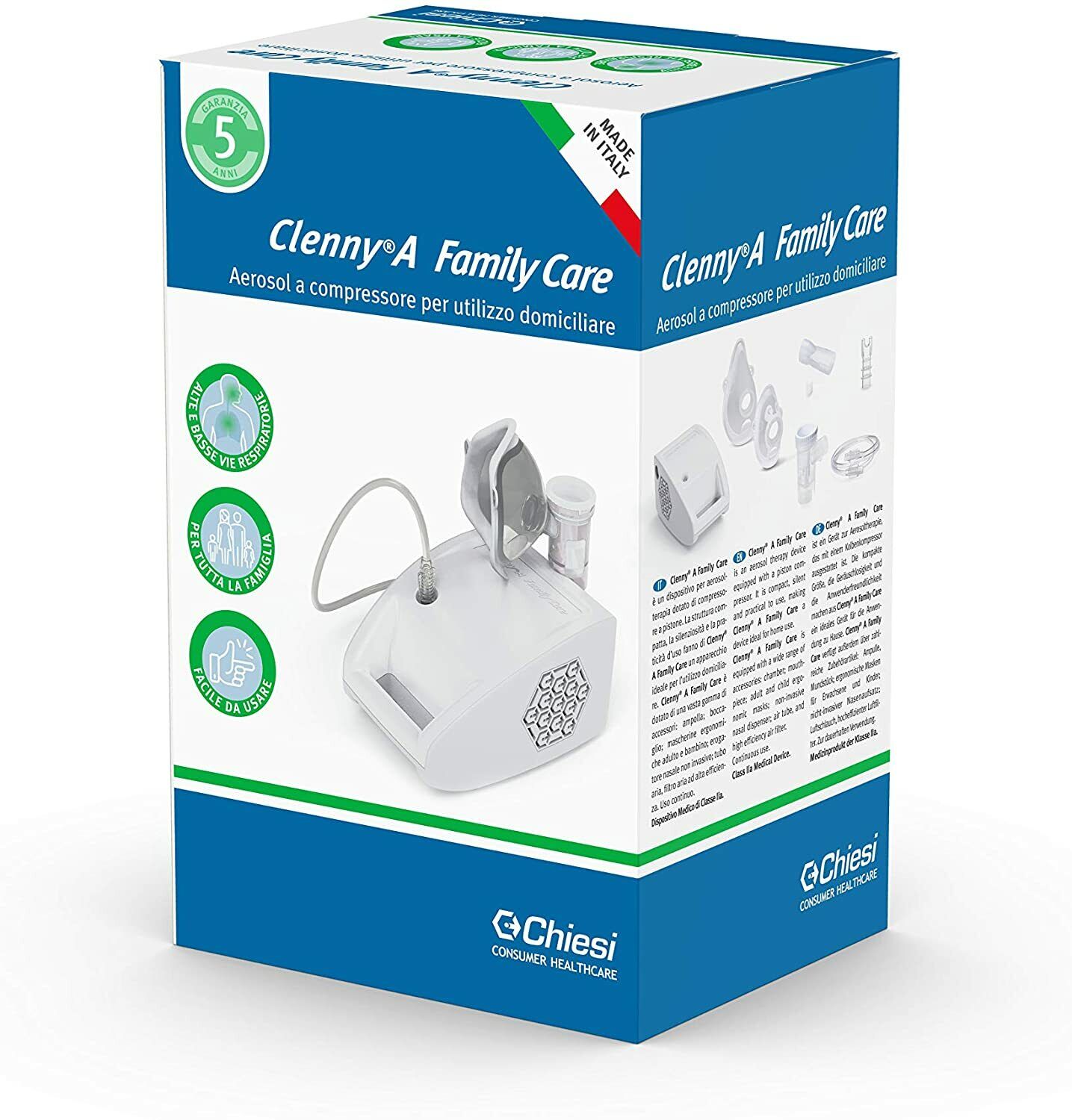 Chiesi - Clenny A Family Care - Aerosol a compressione per utilizzo Domiciliare