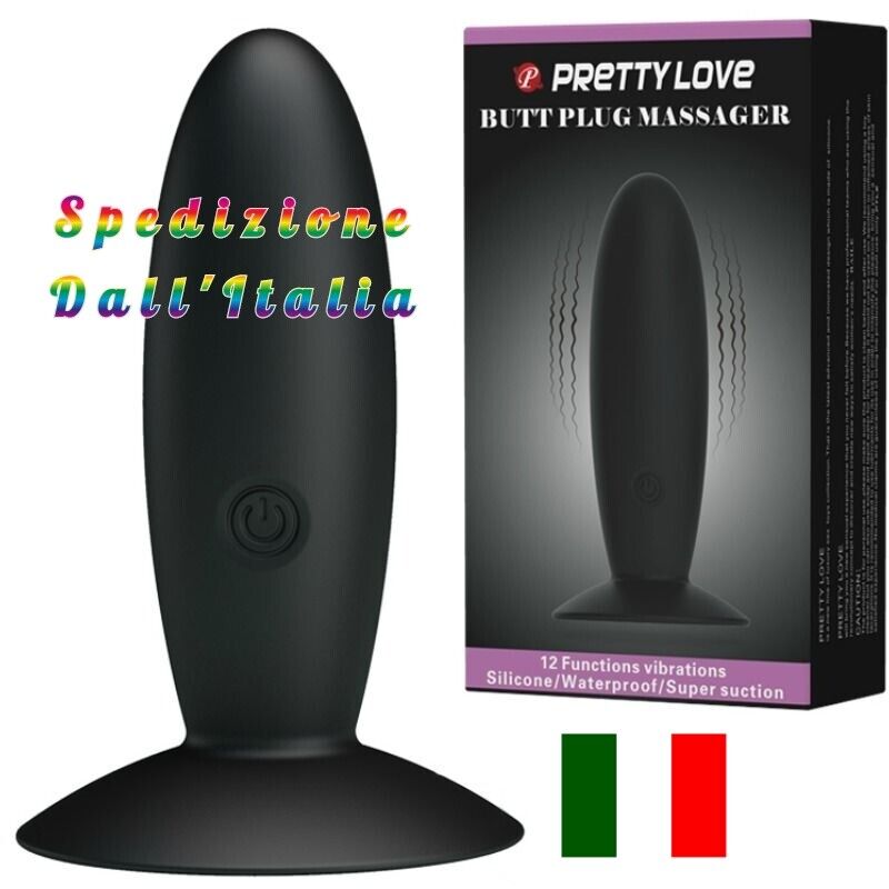 VIBRATORE ANALE ANAL PLUG VIBRANTE BUTT PLUG ANAL SILICONE RICARICABILE SEX TOYS