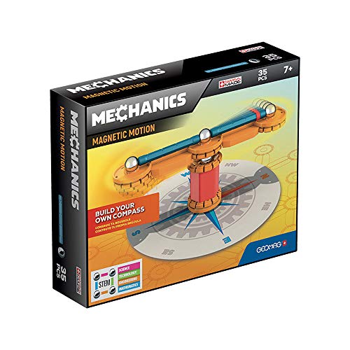 Geomag- Mechanics-Magnetic Motion Compass N.A, Gioco Di Costruzione, Multicolore, 35 Pezzi, 770