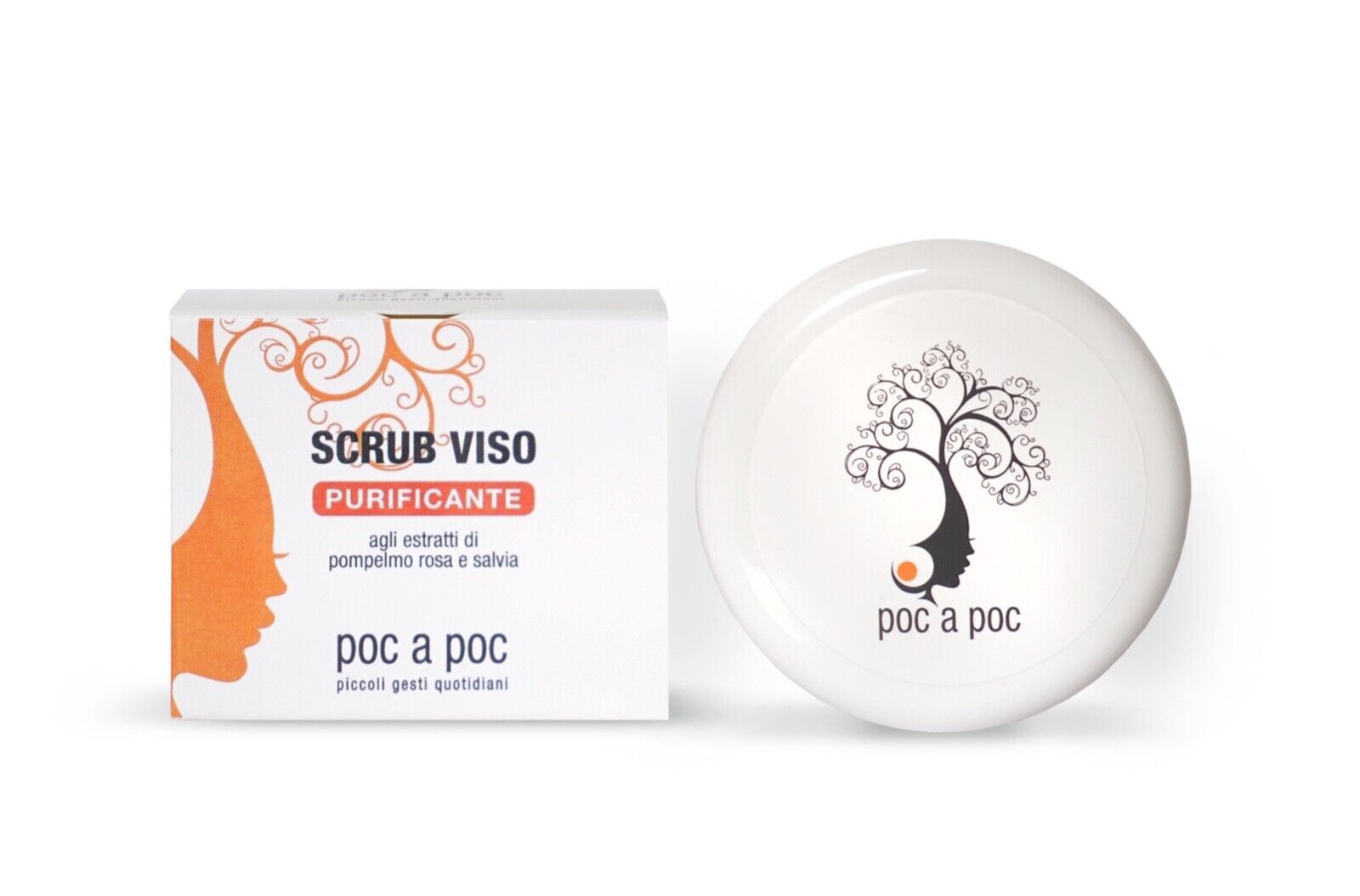 POC A POC Scrub Viso Purificante 100ml. Agli estratti di Pompelmo Rosa e Salvia