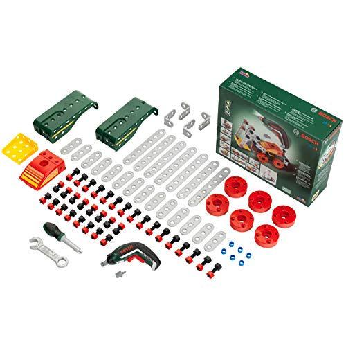 Klein Theo 8497 Set Da Costruzione Multi-Tech Con Ixolino Bosch, 107 Pezzi, Ixolino A Batterie Con Luce E Suono, Dimensioni 32 Cm X 27 Cm X 9.5 Cm, Gi