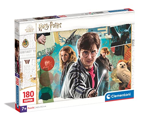 Clementoni- Harry Potter Supercolor Potter-180 Pezzi Bambini 7 Anni, Puzzle Cartoni Animati-Made In Italy, Multicolore, 29068