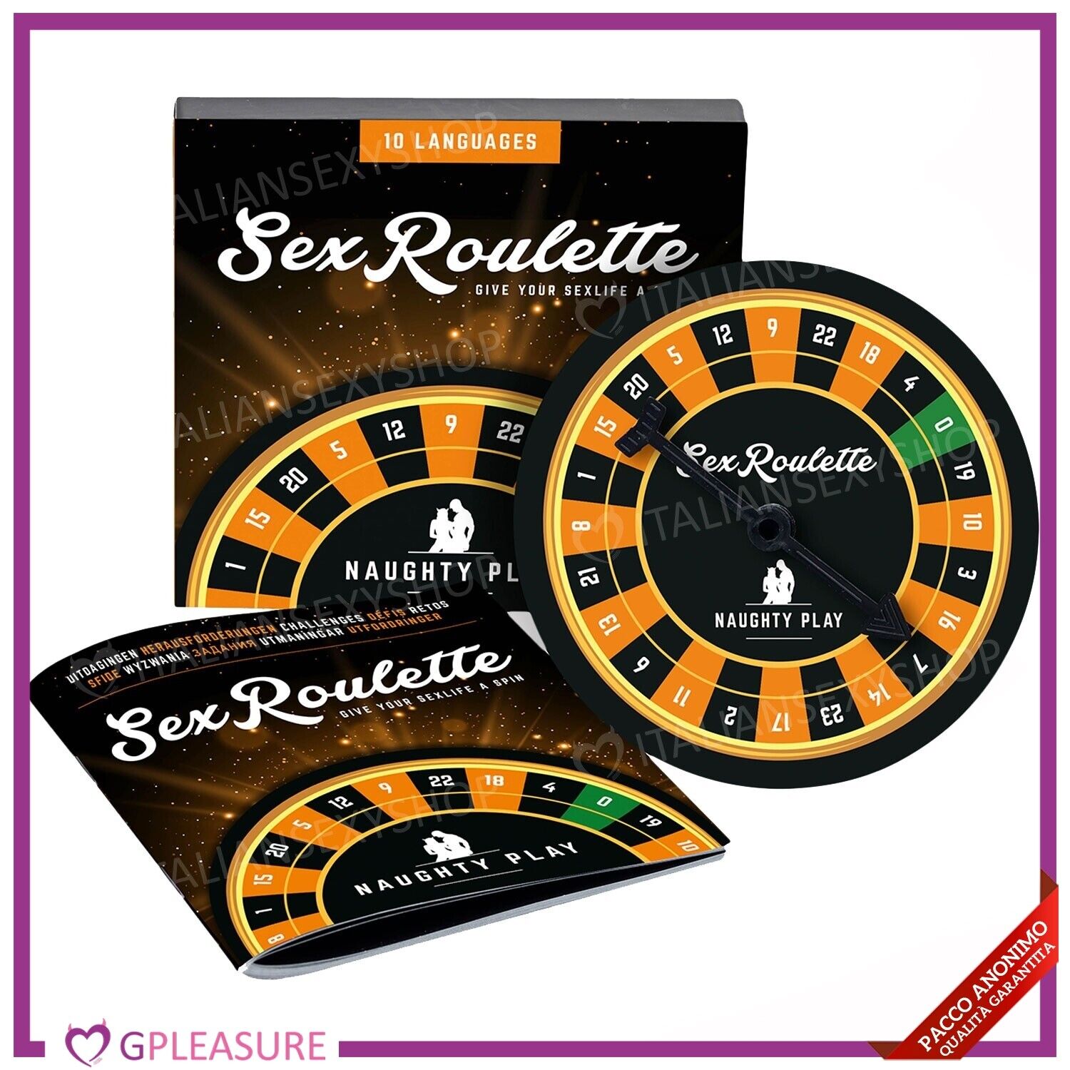 Sex Roulette Gioco Erotico di Coppia da Tavolo - Naughty Play Tease & Please