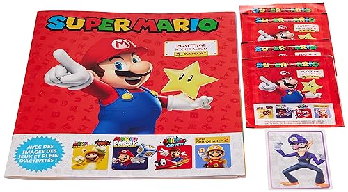 Super Mario Playtime Sticker Collection Starter Pack (Versione Inglese), 1 Pezzo