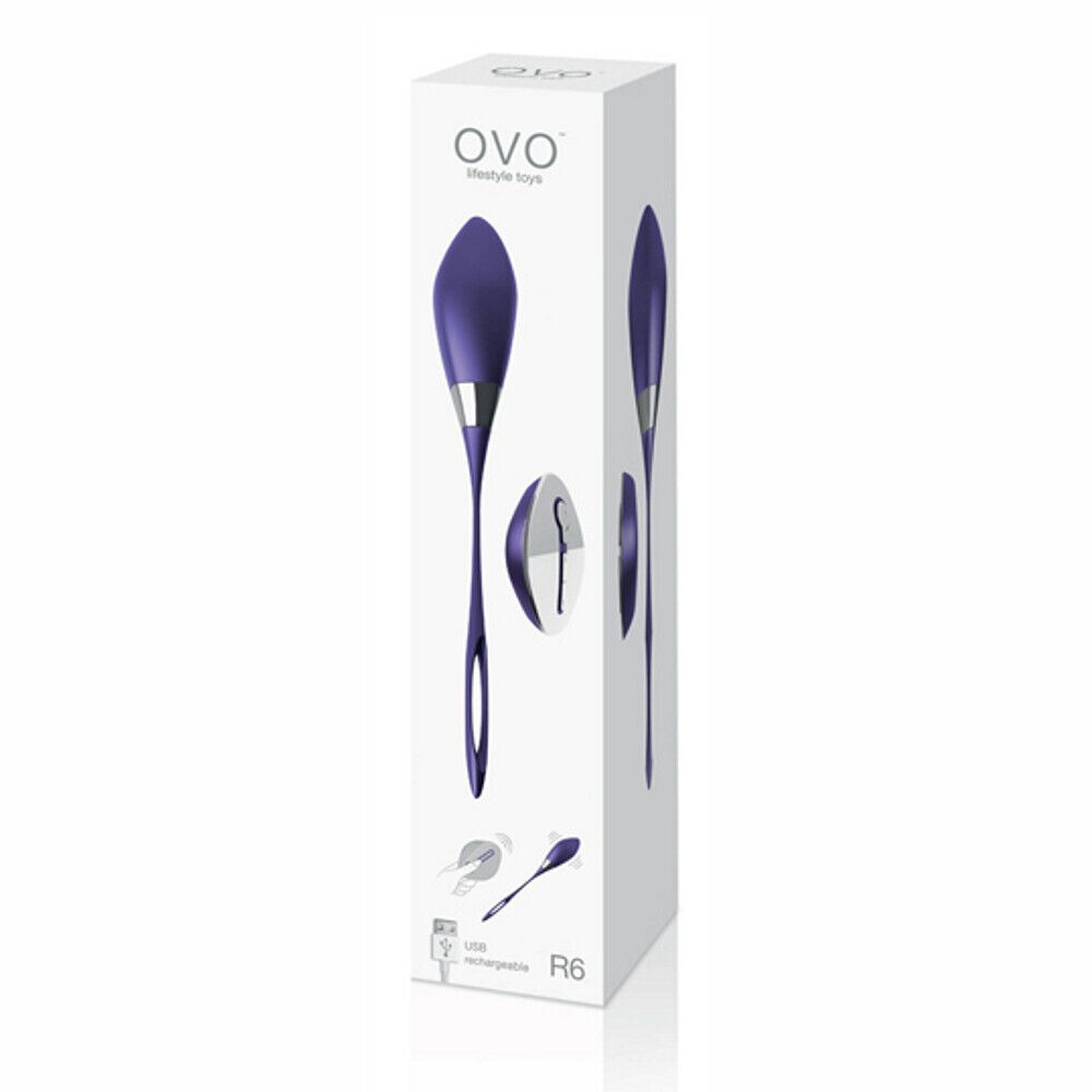Stimolatore vaginale vibrante viola con telecomando ovo r6 remote