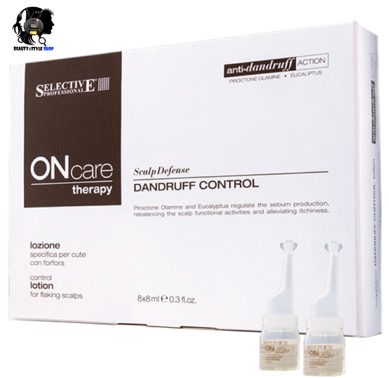 SELECTIVE PROFESSIONAL FIALE ANTIFORFORA ONCARE SCALP DANDRUFF CONTROL 8X8ML