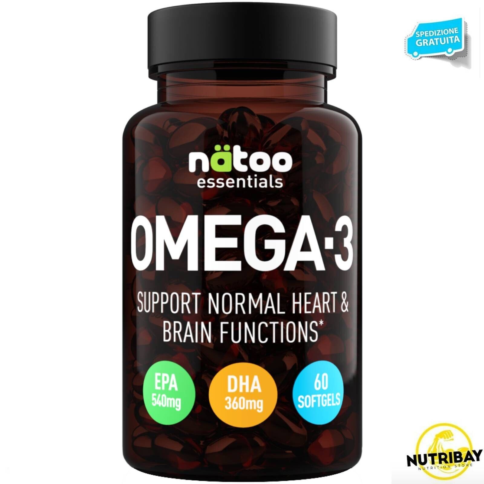 NATOO OMEGA 3 - 60 SOFTGELS INTEGRATORE OMEGA 3