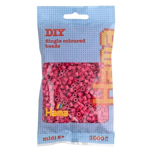 Hama 207-29 - Set Di 1000 Perline, Rosso Lampone