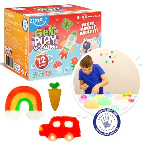 12 Usa Il Kit Di Modellazione Gelli Di Zimpli Kids. Basta Aggiungere Acqua Per Creare Disegni Colorati E Magici, Divertenti, Educativi