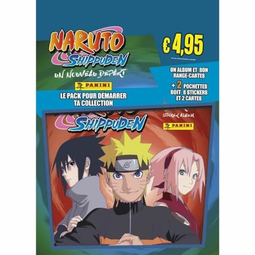 Panini Naruto Shippuden 2 – Un Nuovo Inizio Album + Range Carte + 2 Tasche, 004628Spcfgd