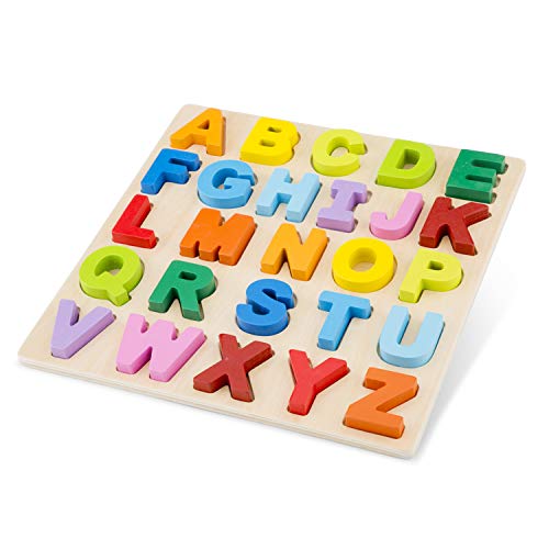 New Classic Toys Puzzle Alphabet, Colore Higher Case, Alfabeto Maiuscolo, 10534