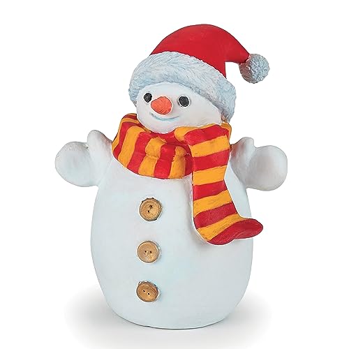 Papo -Dipinta A Mano- Figurina-Pupazzo Di Neve Con Cappello-39158-Mondo Incantato-Collezione-Adatto A Bambini E Bambine - A Partire Dai 3 Anni Di Età