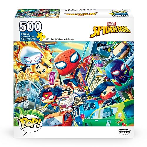 Pop! Puzzle Marvel Spider -Man - 500 Pezzi - 45,7 Cm X 61 Cm - Inglese