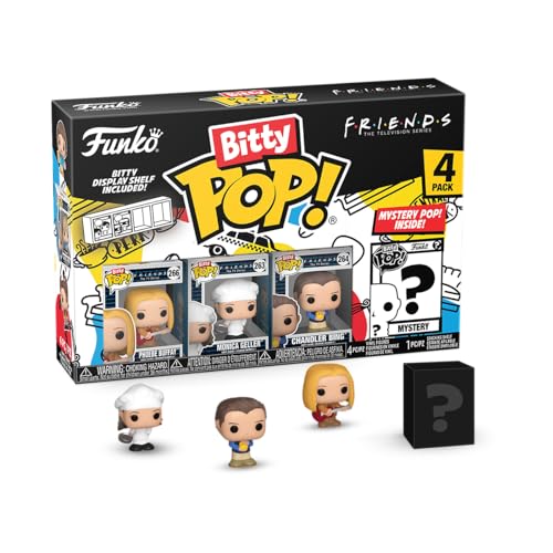 Funko Bitty Pop! Friends - Phoebe 4Pk - Phoebe Buffay™, Monica Geller™, Chandler Bing™ E Una Mini Figura Misteriosa A Sorpresa - 0.9 Inch (2.2 Cm) Da