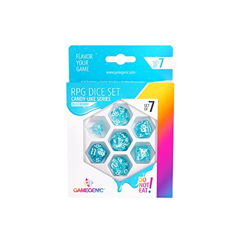 Gamegenic, Candy-Like Series – Blueberry – Rpg Dice Set