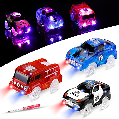 Proacc Track Cars, Auto Giocattolo Per Bambini Pista Macchinine Auto Elettriche Il Bagliore Nel Buio Traccia Ragazzo Ragazza,Meglio Per I Regali Di Na