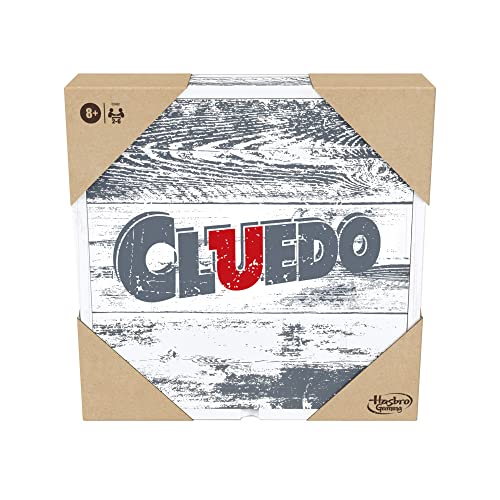 Hasbro Gaming Cluedo: Serie Rustica, Gioco In Scatola In Legno Da 2 A 6 Giocatori [Esclusivo Amazon]