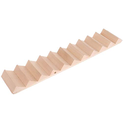 Pofet - Scala In Legno In Scala 1:12, Con 11 Gradini, Accessori Per Fai Da Te Per Casa Delle Bambole