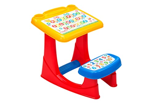 Globo Giocattoli Multiattività Banchetto Scuola Creativo Con Panca Multi Attività, Multicolore, Large, 05282