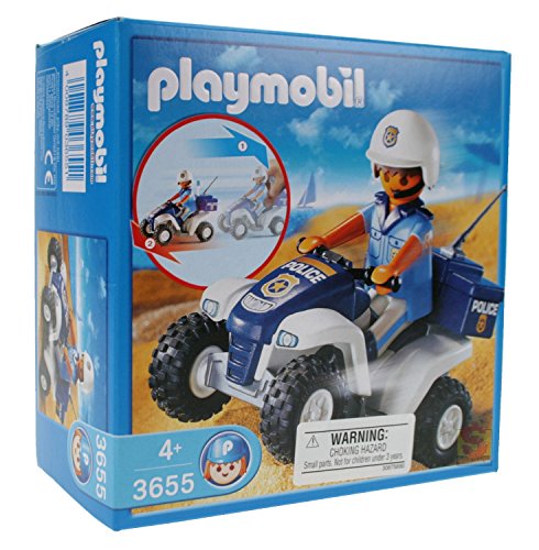 Playmobil Polizia 3655 Poliziotto Con Moto Spiaggia