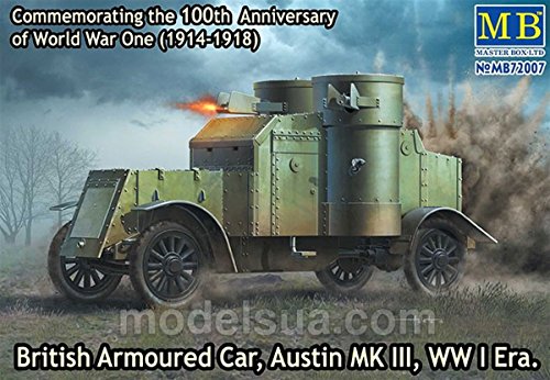 Master Box Mb72007-1/72 Britannico Autoblindo, Austin, Mk Iii, Guerra Mondiale Epoca