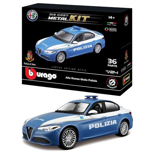 Burago Auto 1:24 Model Kit Giulia Polizia