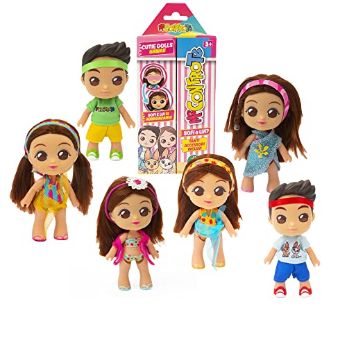 Giochi Preziosi Me Contro Te - Cutie Doll Hawaii, Cutie Doll A Sopresa Sofì O Luì, 6 Mini Doll Diverse Che Si Abbronzano, Per Bambine A Partire Dai 3