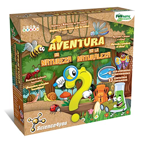 Science4You Funtastic 80003490 - Kit Esploratore Per Bambini +4 Anni, Kit Scientifico Con 6 Esperimenti Per Bambini 4 Anni: Esplora Un Formicaio Con U
