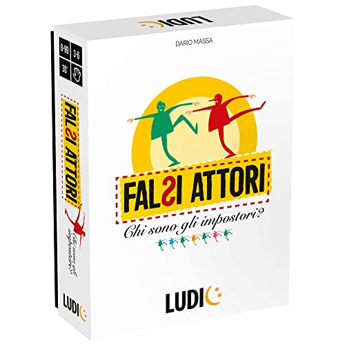 Ludic Falsi Attori Chi Sono Gli Impostori? It53504 Gioco Di Società Per La Famiglia Per 2 - 6 Giocatori Made In Italy