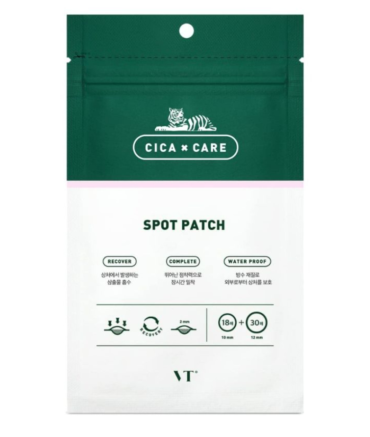 VT Cosmetics Spot Patch Cerotti per eczema con Centella Asiatica, 48 pezzi