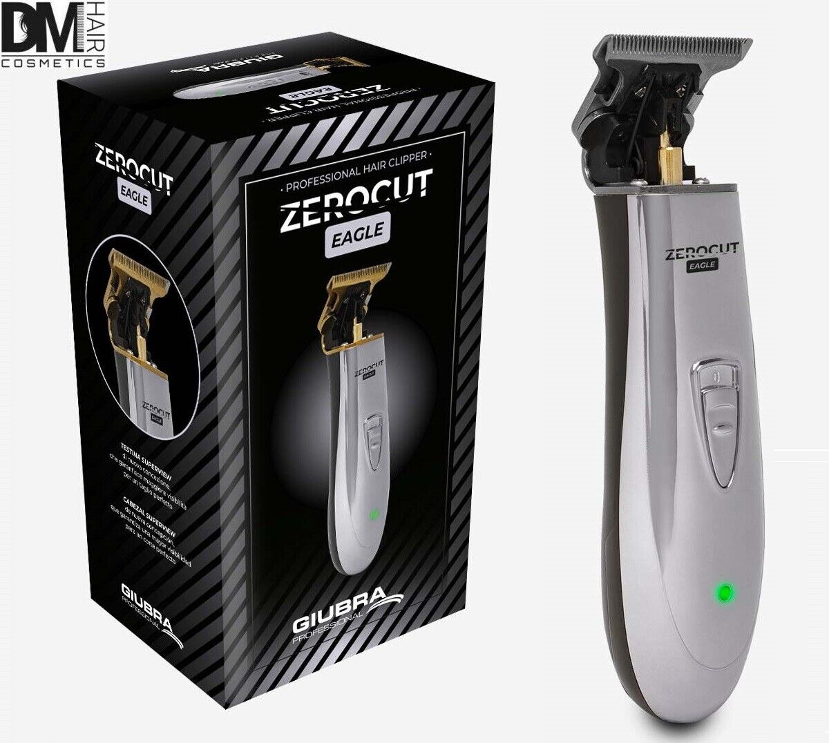GIUBRA ZEROCUT EAGLE TITAN TOSATRICE CORDLESS TESTINA SKELETON 10W TAGLIACAPELLI