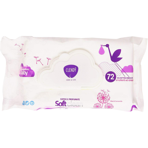 Clendy Salviettine Soft Clean Aloe E Camomilla 72pz