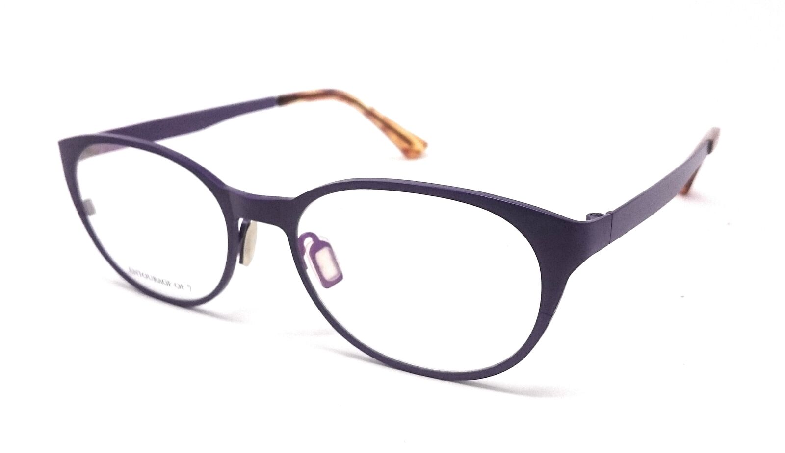 OCCHIALI DA VISTA IN TITANIO DONNA ENTOURAGE OF 7 CENTURY TA41 VIOLA E MARRONE