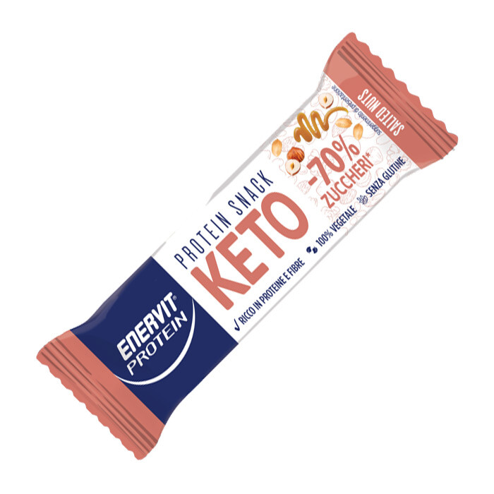 ENERVIT PROTEIN SNACK KETO 1 BARRETTA DA 35 GRAMMI GUSTO SALTED NUTS