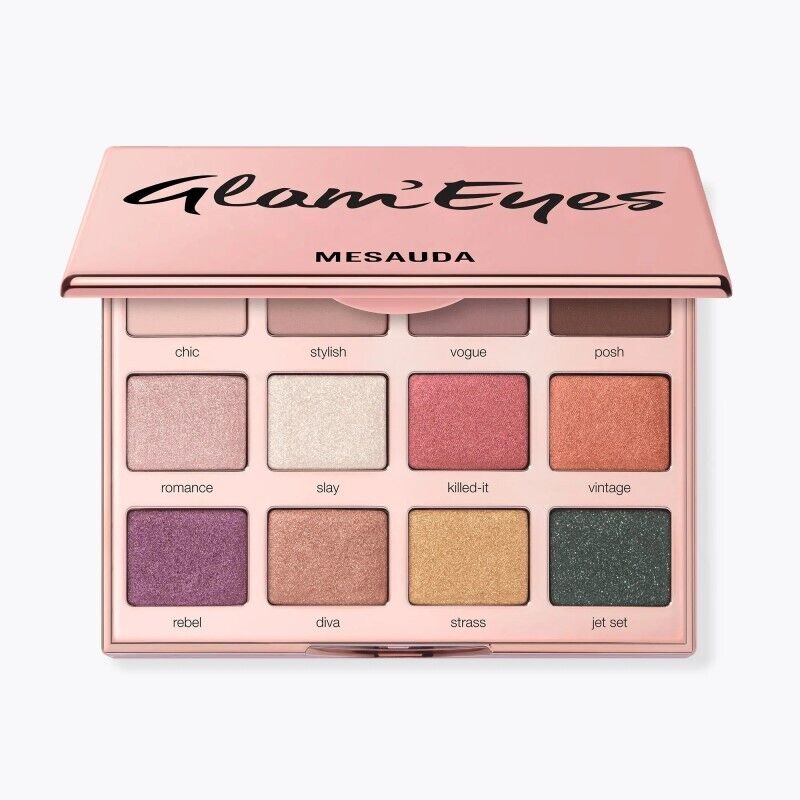 Mesauda Glam'Eyes Palette 12 Ombretti Compatti Multifinish