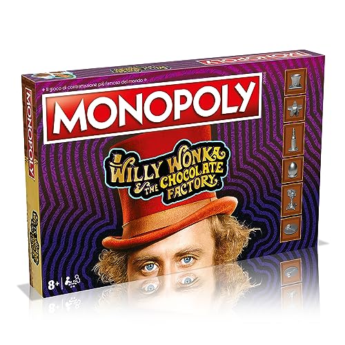 Winning Moves Monopoly Willy Wonka, Gioco Da Tavolo, Edizione Italiana, Gioco Per Famiglie Da 8 Anni In Su