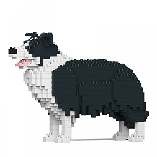 Jekca | Border Collie 01S-M01 - Kit Mattoncini Da Costruzione, Sculture In Blocchi Da Costruire, Kit Da Collezione, Perfetta Idea Regalo