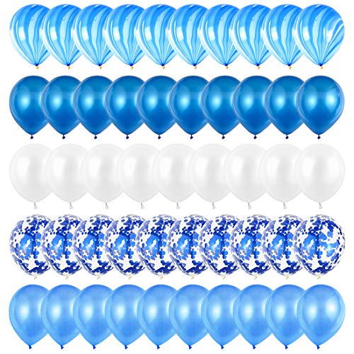 Palloncini Azzurri, Palloncini Compleanno Blu, Palloncini Battesimo Bambino, Per Baby Shower Boy, Decorazioni Nascita Bambino, Matrimonio Blu, Complea