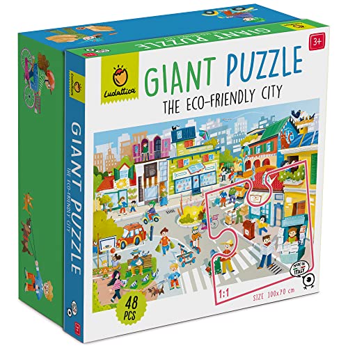 Ludattica - Giant Puzzle 48 Maxi Pezzi - The Eco Friendly City