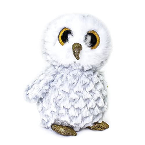 Ty- Gufo Beanie Boos-Owlette La Civetta, Becco Dorati Glitter, Il Peluche Con Gli Occhi Grandi Scintillanti, Multicolore-28 Cm-T37086, M, T37086