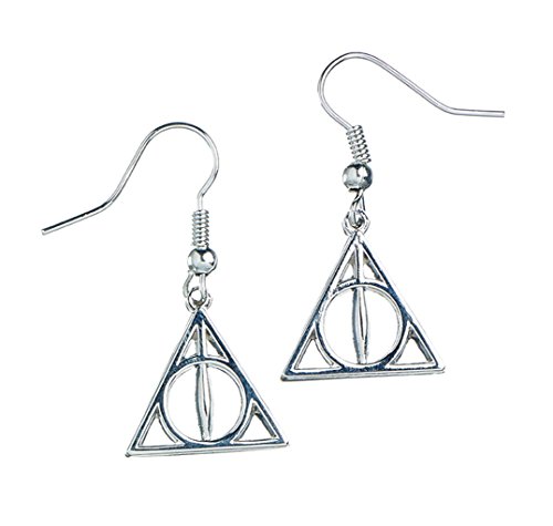 Orecchini Con Simbolo Dei Doni Della Morte, Gioielli Su Licenza Ufficiale Della Saga Di Harry Potter