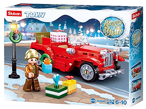 Sluban- Serie Auto Town-New Year, Multicolore, M38-B0889B