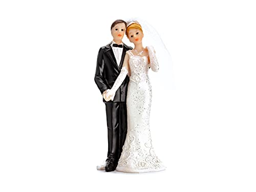 Partydeco Pf14-Karton - Statuina Sposi Per Decorazione Torta Nuziale